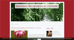 Desktop Screenshot of monsieurdevoltaire.com