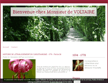 Tablet Screenshot of monsieurdevoltaire.com